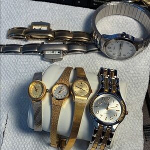 Silver and Gold Watch Collection parts